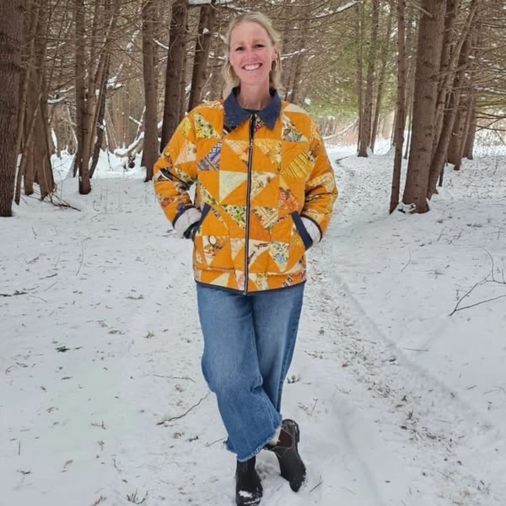 One-of-a-Kind Vintage Quilt Coat Handcrafted Art-to-Wear Jacket